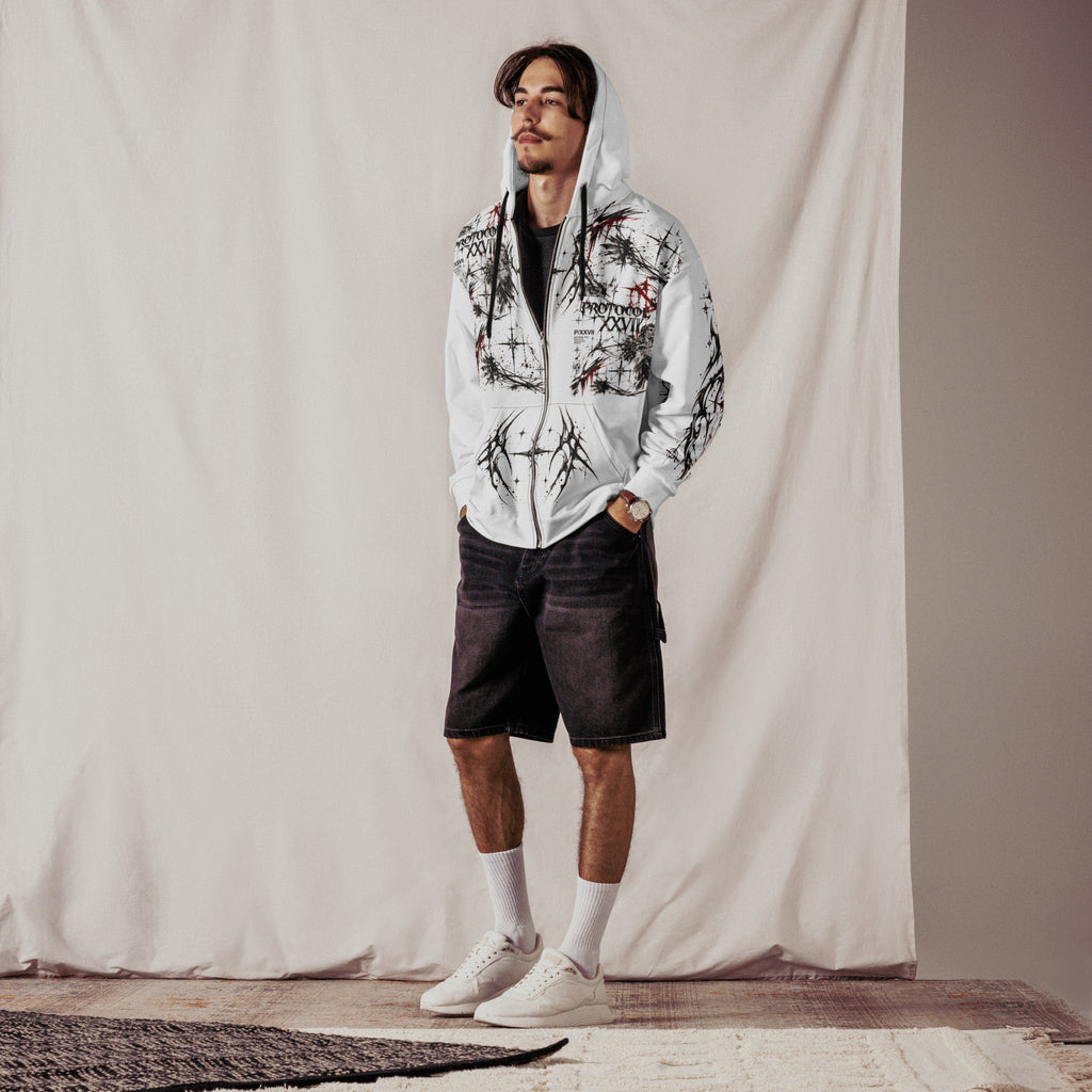 PROTOCOL XXVII ISSUE 012 — Recycled Zip Hoodie, product view 2