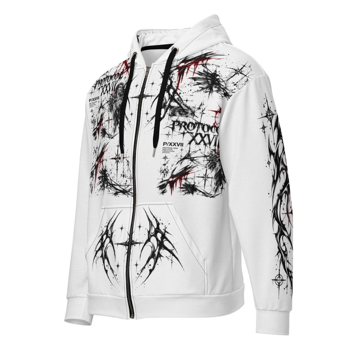 PROTOCOL XXVII ISSUE 012 — Recycled Zip Hoodie, product view 4