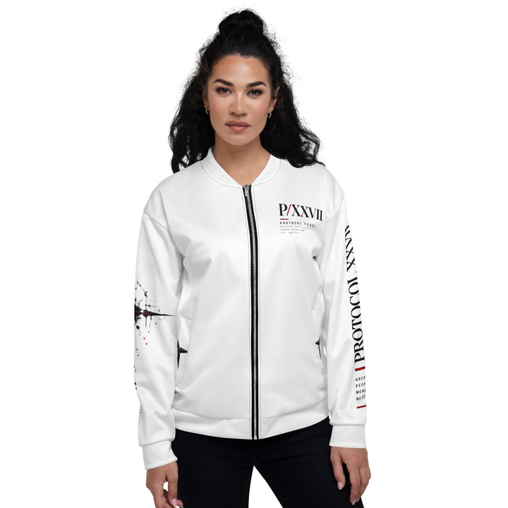 ISSUE 006 — WHITE DIVISION | Bomberjacke mit Grafik